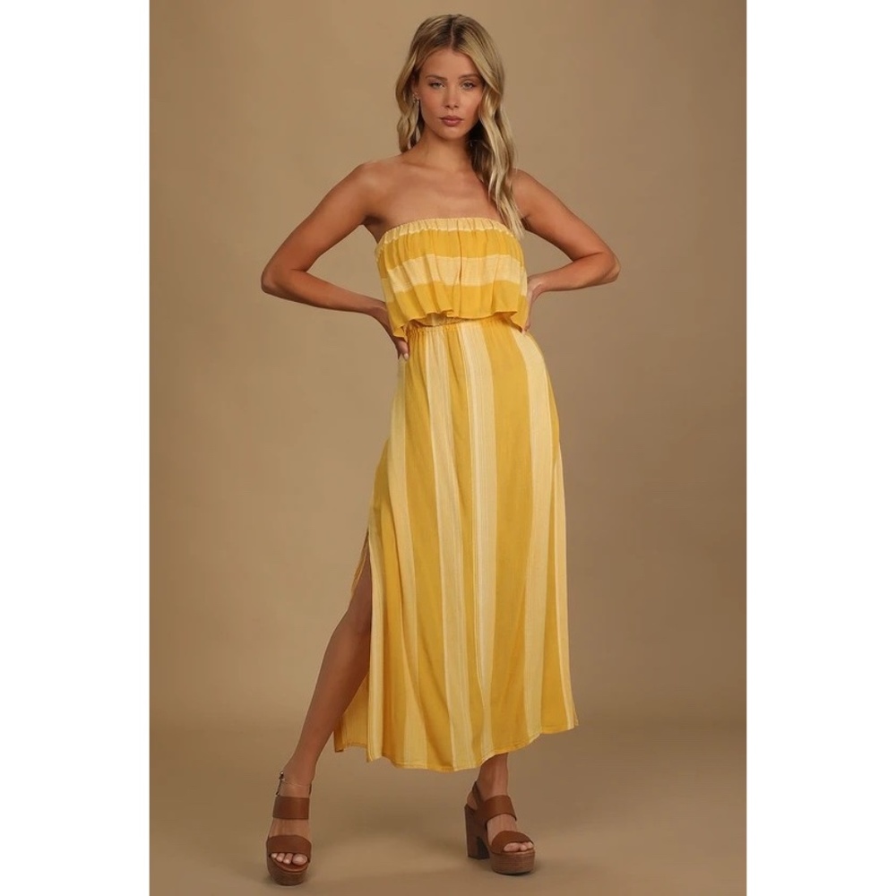 O'Neill Koia Stripped Midi Dress Size S - NWT